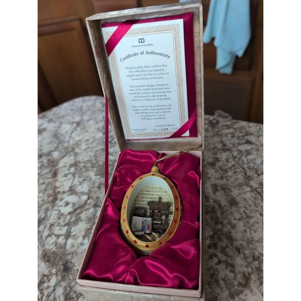 Christmas Museum of‎ the Bible DC Ornament Limited Edition in Box #1539/2500